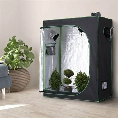 Hydroponic Indoor Growth Tent Kit Easy to Assemble Indoor Garden Light Emitting Diode Light Source Polyester Film Cover