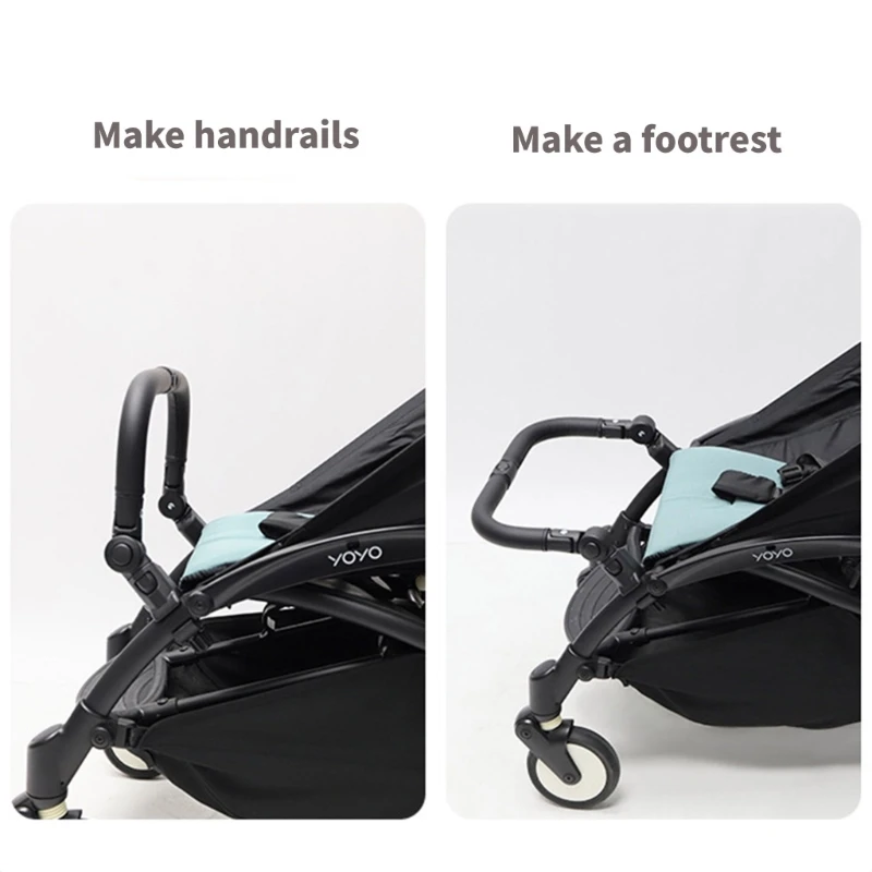 ที่ถอดออกได้เปลี่ยน Crossbar Pram Armrest รถเข็นเด็กกันชนบาร์