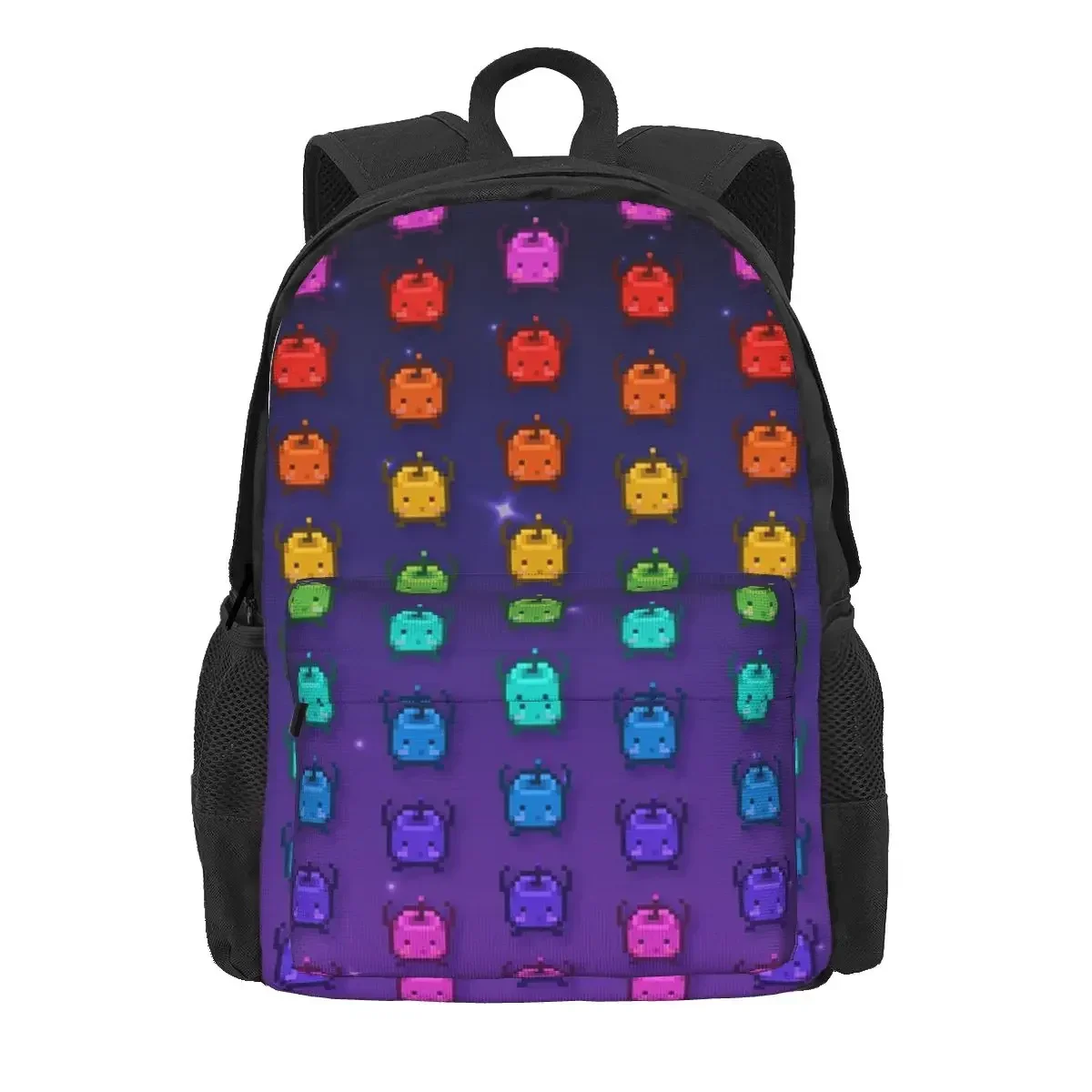 

Stardew Valley Rainbow Junimos Backpacks Boys Girls Bookbag Children School Bags Kids Rucksack Travel Rucksack Shoulder Bag