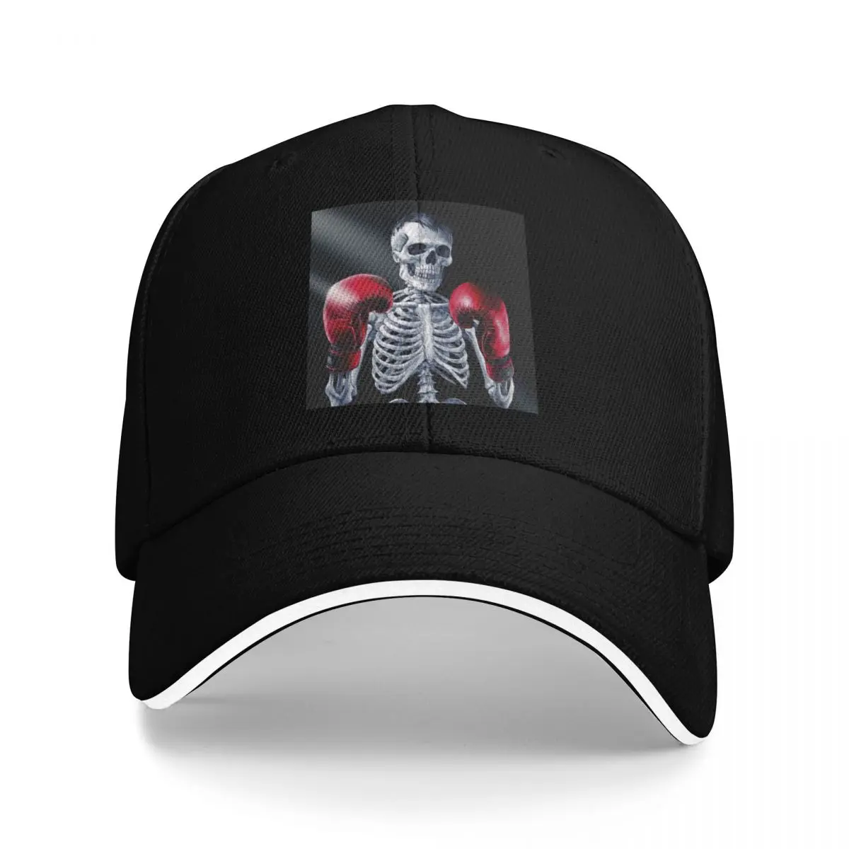 Bones Skeleton Boxer in Action Baseball Cap Custom Cap black tea Hat Men Luxury Brand Women's