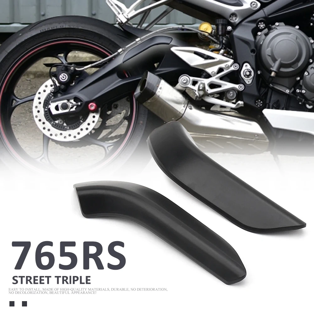 New For Street Triple 765 RS Motorcycle Black Rear Frame Pads Side Pretective Guards Decorative For STREET TRIPLE 765RS