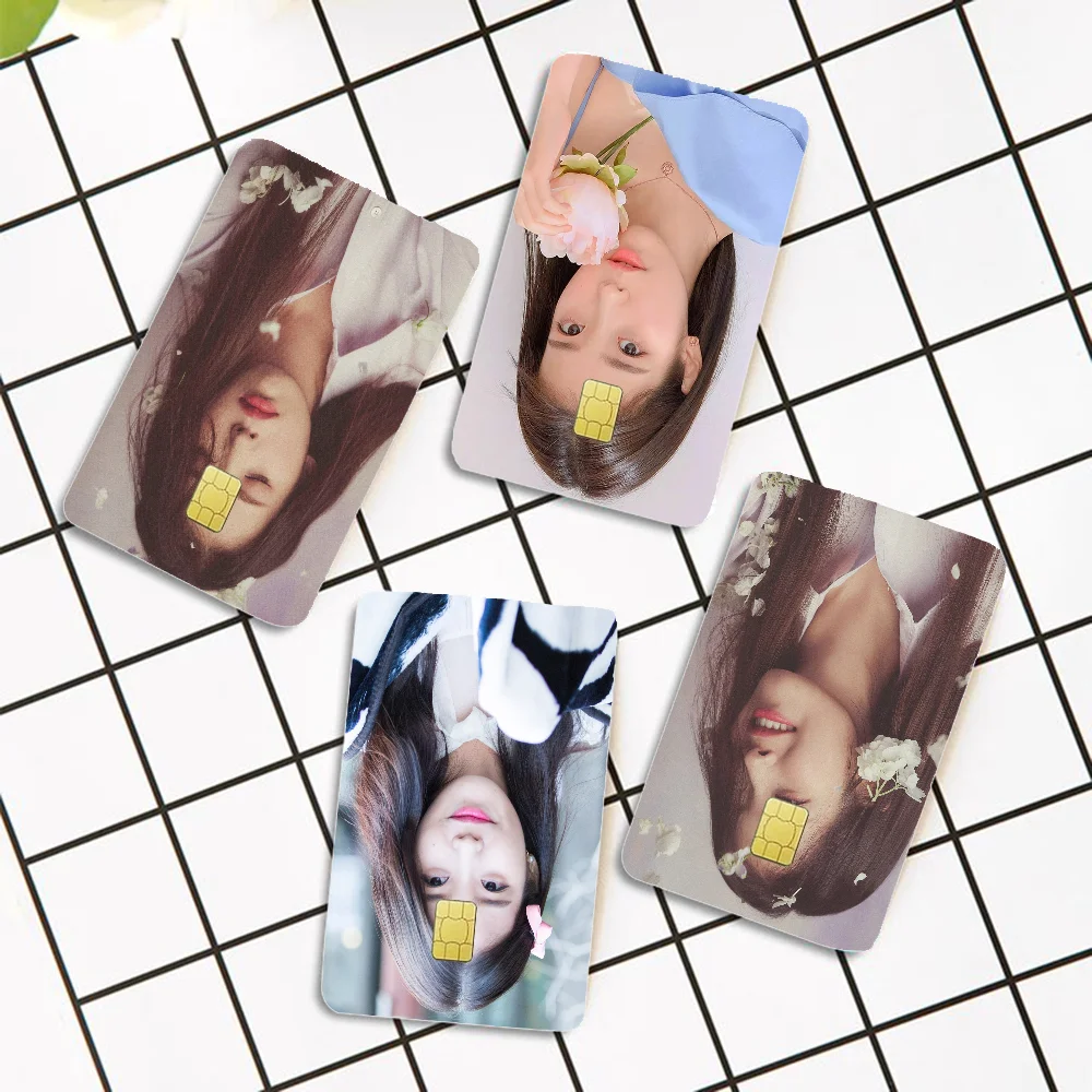 Korean Singer Lee Ji Eun IU Anmie Sticker Film Skin Cover For Credit Card Debit Bank Card Front