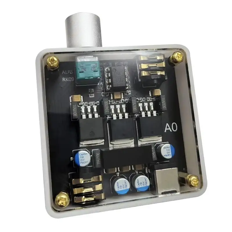 A0 headphone amplifier processor, Class A headphone amplifier 1000MW positive and negative voltage power supply mini