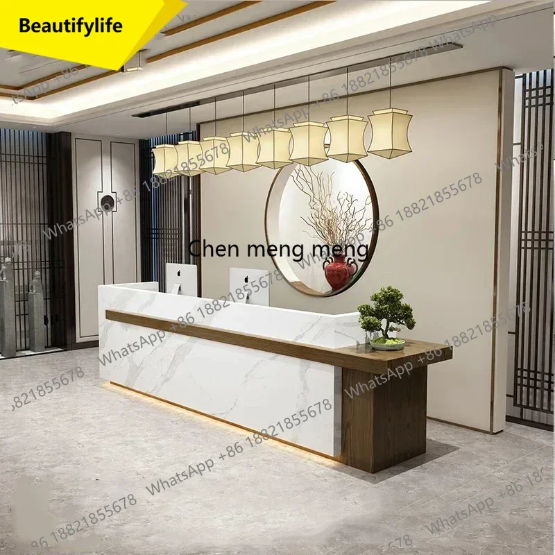 

Органайзеры X188: Стойка ресепшн для офиса, церковный алтарь, европейская представительская стойка ресепшн, скандинавская мебель для лаунж-зон