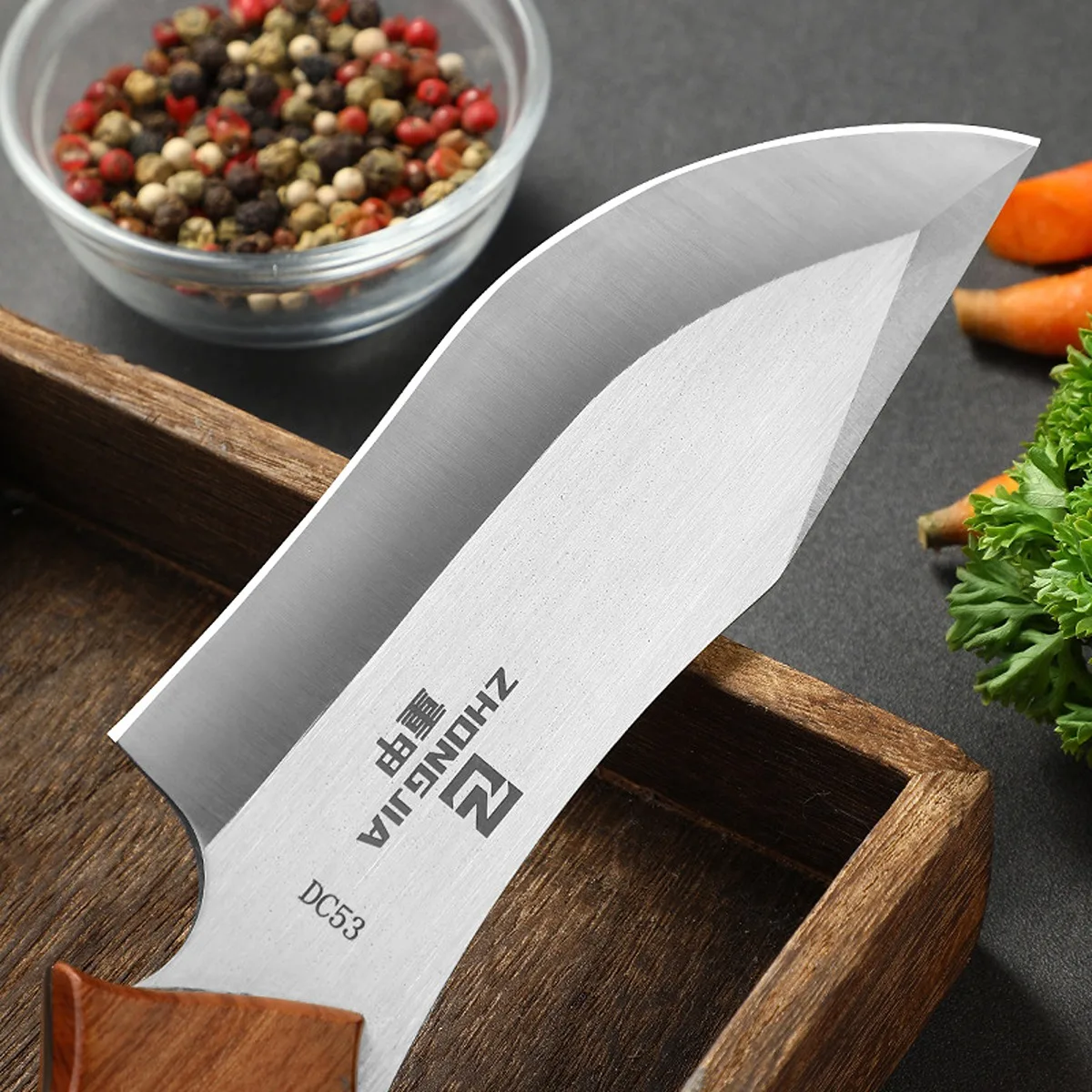 Handmade Forged Kitchen Knife Meat Cleaver Butcher Knife Stainless Steel Boning Chef Knives Meat Vegetable Slicing Chopper