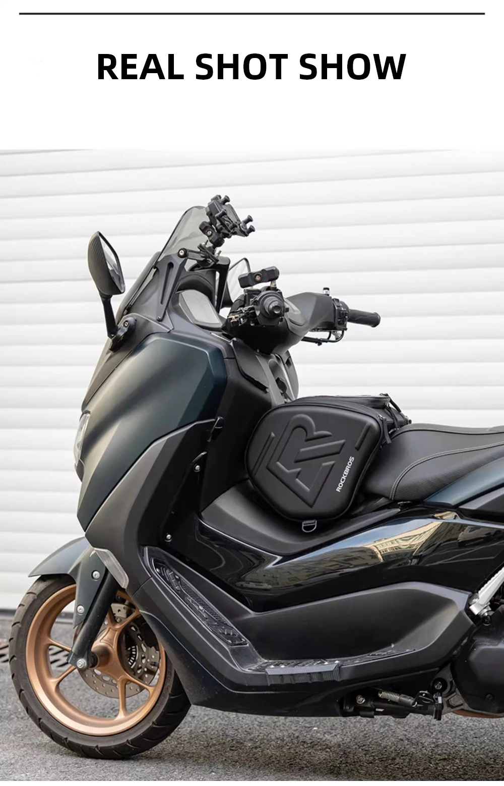 Roller-Tankrucksack EVA Hartschalen-Motorrad-Tunnel-Pedaltasche Satteltasche für Yamaha XMAX 125 250 300 400 NMAX 125 155 160 – Detail 15