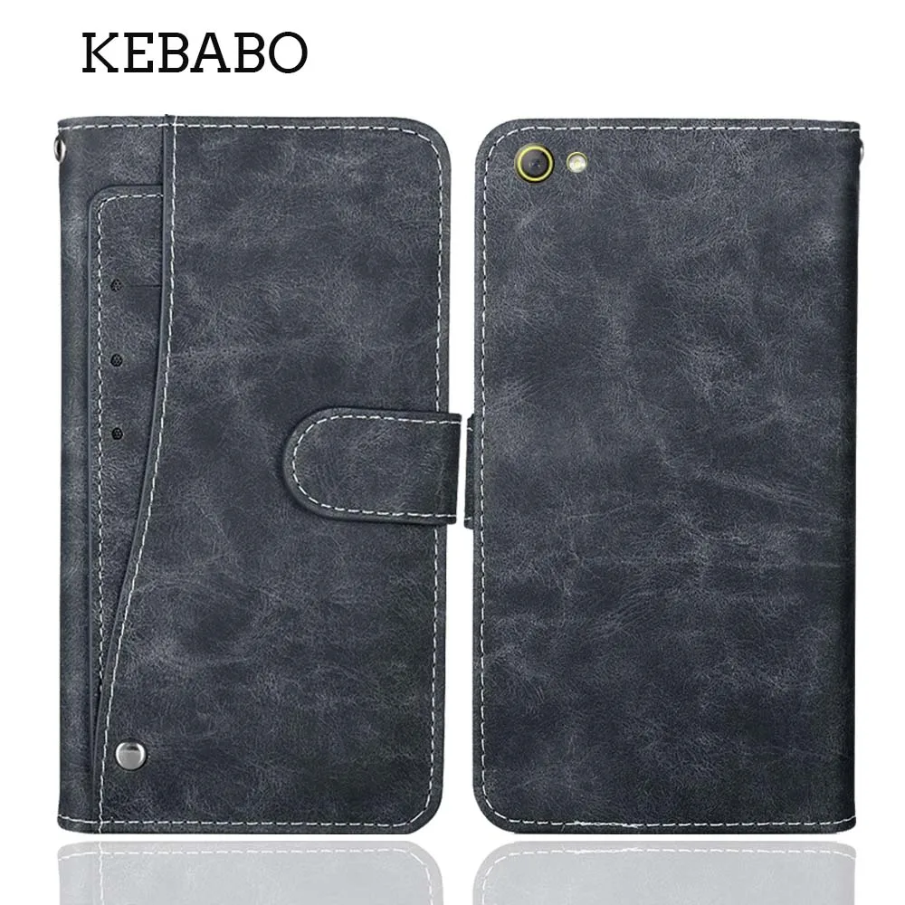 Carteira de couro para lenovo s580 s60 s660 caso flip luxo slots para cartão capa telefone protetor estilo livro sacos