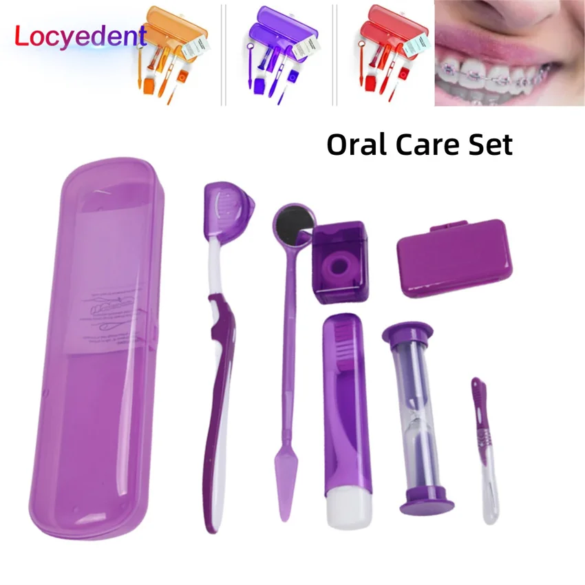 

Dental Interdental Brush Toothbrush Oral Care Set Floss Mirror Dentistry Cleaning Between Teeth Orthodontics Crowd Eight-piece