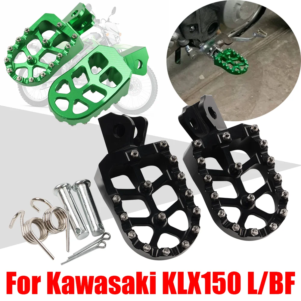 

For Kawasaki KLX150L KLX150BF KLX150 KLX 150 L BF KLX 150L 150BF Motorcycle Accessories Footrest Footpegs Foot Pegs Rests Pedals