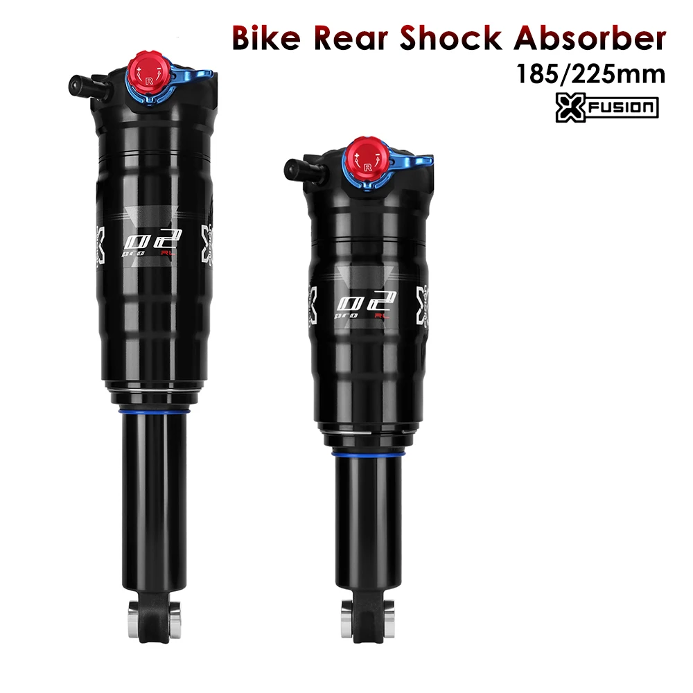 

X-Fusion Mountain Bike Rear Shock 185/225mm Air Pressure Damping Aluminum Alloy Downhill MTB Bicycle Rear Shock Absorber