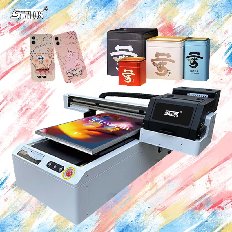 Hoson Board Uv Flatbed Printer 6090 Metal Plastic Wood Uv Flatbed Printer Machine 60*90Cm