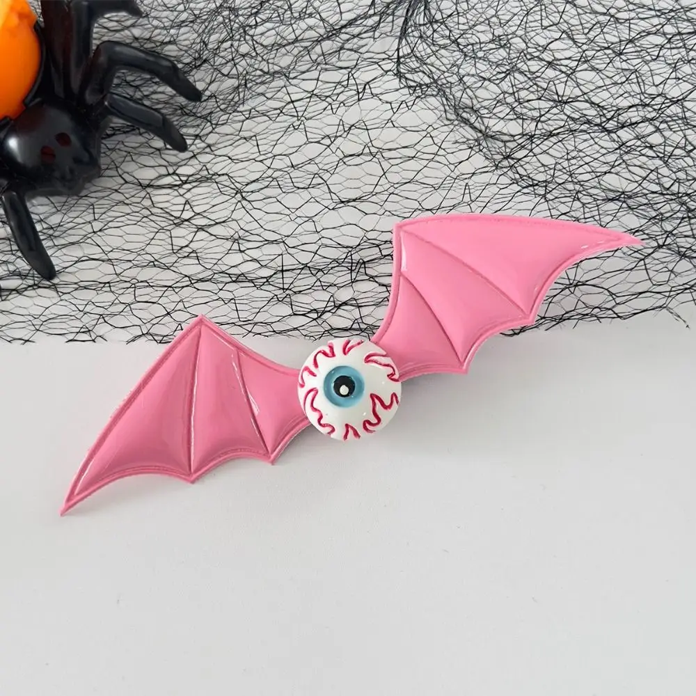 

4PCS Gothic Resin Halloween Hairpin Y2k Hair Barrettes Bat Wings Hair Clip Headdress Cosplay Bat Duckbill Side Clip Girls
