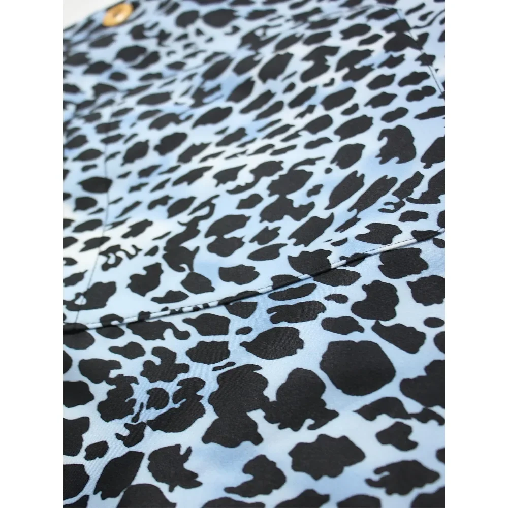 Blazer informal con diseño de leopardo para hombre, Chaqueta de traje Regular elegante, ropa diaria de negocios, moda de primavera y otoño