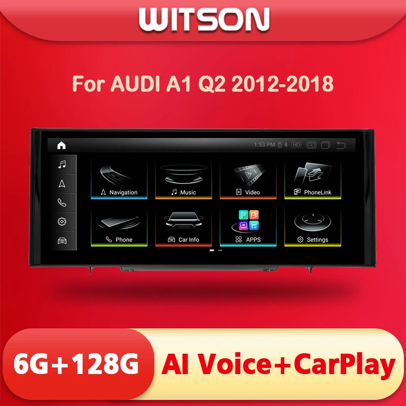 

WITSON car multimedia Player Android 11 auto For AUDI A1 Q2 2012 2013 2014 2015 2016 2018 8G 256GB Car stereo navigation gps