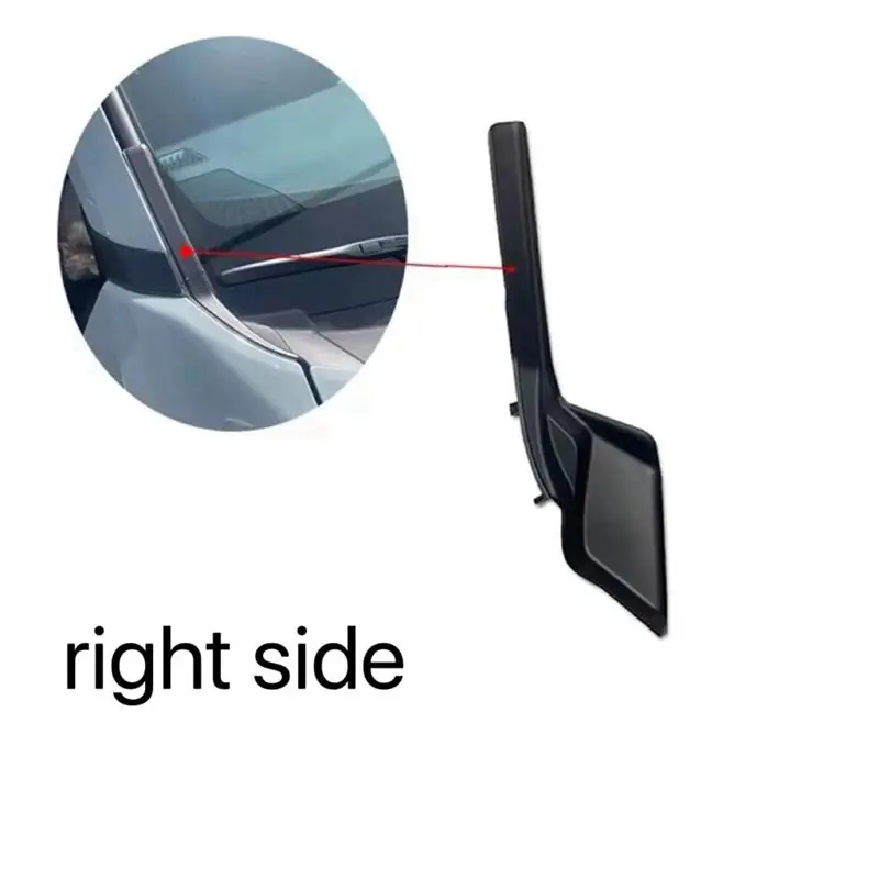#41B Car Front Windshield Wiper Side Cowl Trim Plate Neck Panel Cover Cap,Wiper Side Cowl Trim Plate,(ABS)