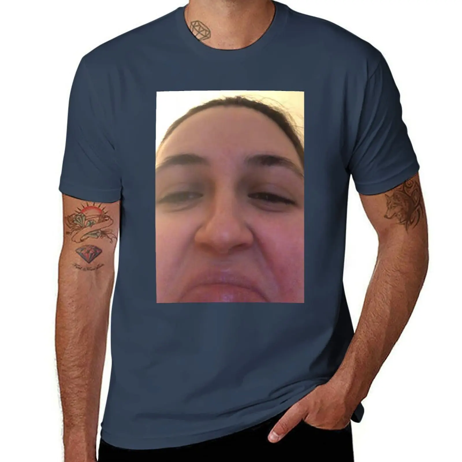 

Frowning Sopia T-Shirt Lightweight Casual Summer T-Shirt