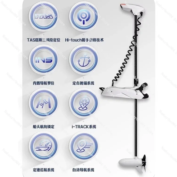 Suitable for Marine Top Flow Machine 125 Pounds Electronic Anchor Luya Boat Yacht Fishing Boat Front Push Electric Thruster