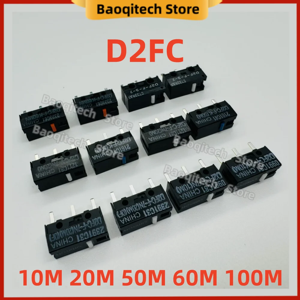 Mouse Micro switch Microswitch D2FC-F-K 60MN suitable for Logitech G304 305 G403 G502 G603 G703 G900 G903 D2FC-F-7N 10M 20M OF