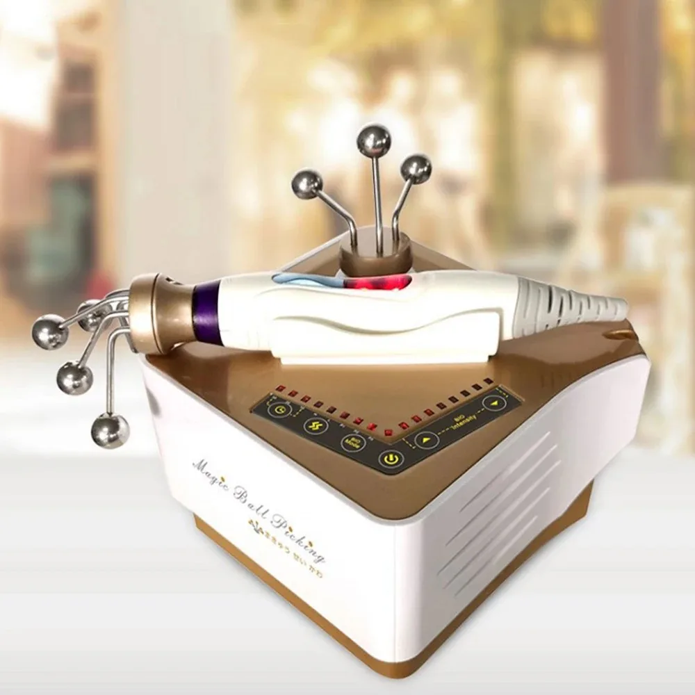 Magic Ball Fascia Massage Microcurrent Face Lifting Anti Aging Tightening Machine Japanese Beauty Home Use Skin Care Instrument