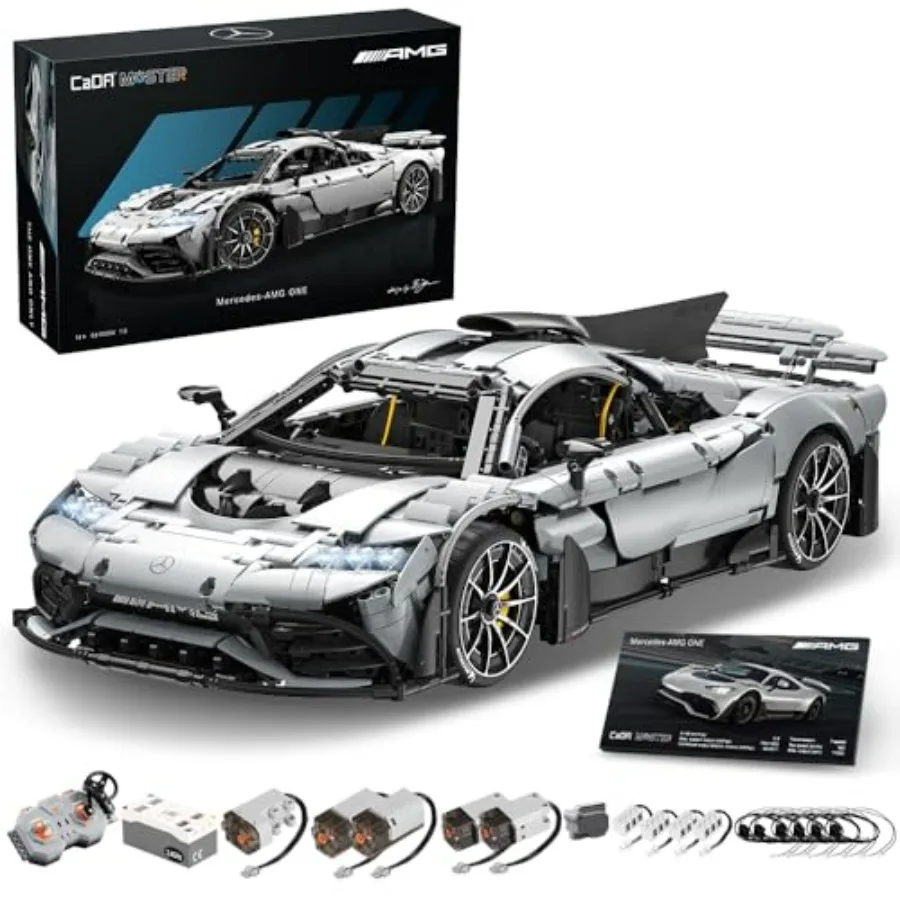 

Конструктор C61503W Mercedes-AMG ONE, масштаб 1:8, коллекционная модель суперкара для взрослых, с функцией запуска, красный, в виде кирпичиков