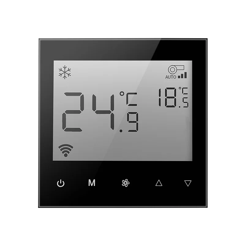 Bluetooth three-in-one thermostat, fresh air floor heating, air conditioner thermostat surface plate