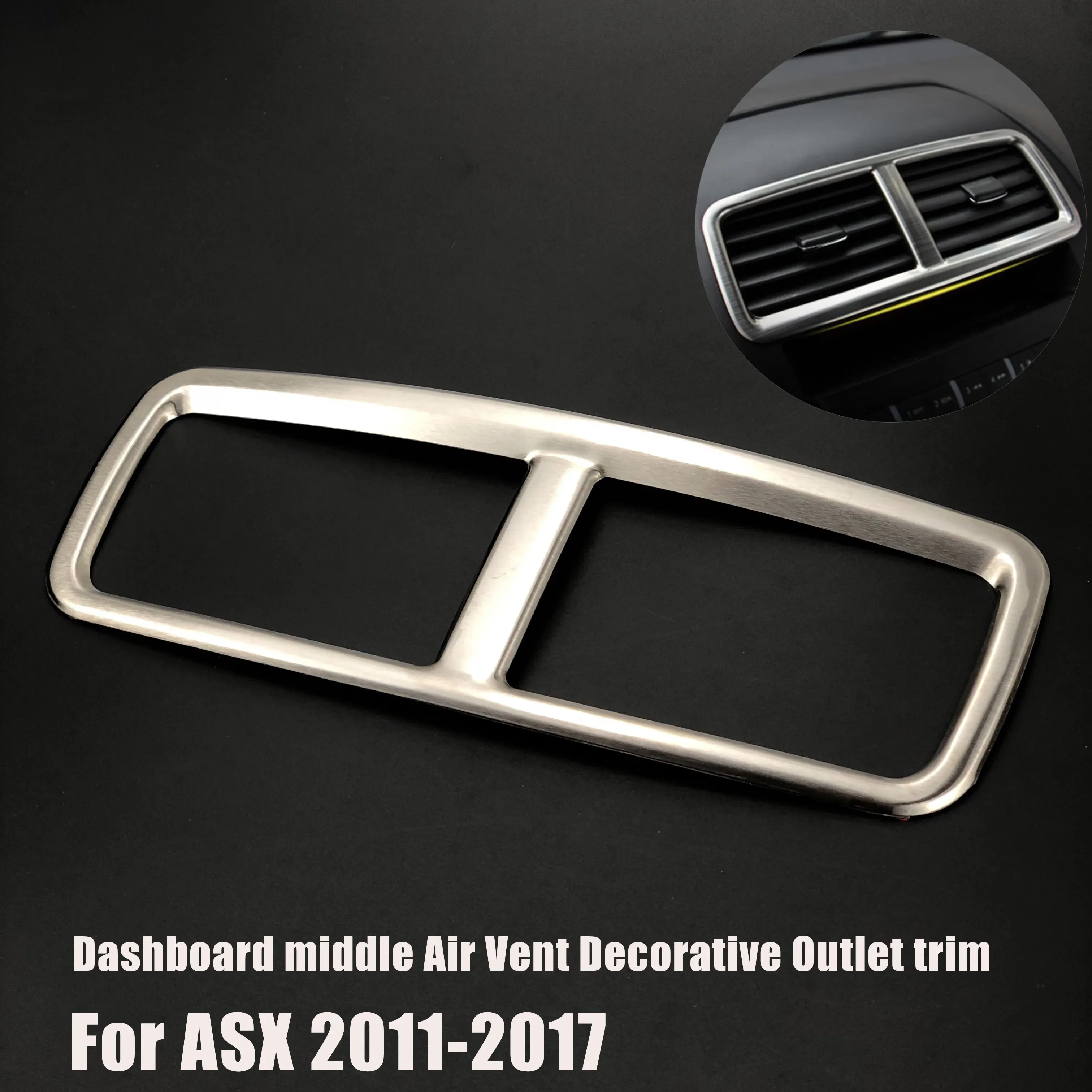 Car-styling Stainless Steel air vent decorative frame trim sticker case for Mitsubishi ASX 2011-2017,auto Accessories