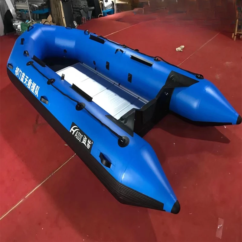 HAIDI/Sea Flute Rush Boat Rubber Boat Rescue Lifeboat Canoe Inflatable Thickened Fishing Boat Aluminum Alloy Bottom