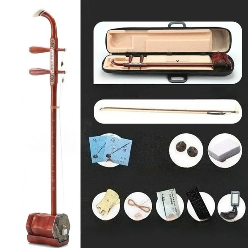 Chinese Erhu 2-snaren professioneel Urheen-instrument volwassen kinderen oefenen het spelen Erhu traditioneel etnisch muziekinstrument
