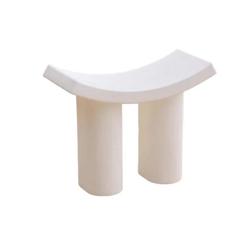 

Simple designer curved shoe changing stool, art bedroom dressing special-shaped home shoe changing stool