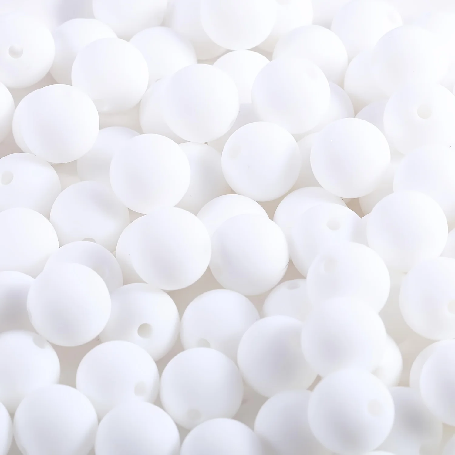 

150 силиконовых бусин, силиконовые бусины 12/15 мм для изготовления браслетов и ожерелья, силиконовые бусины (белые)