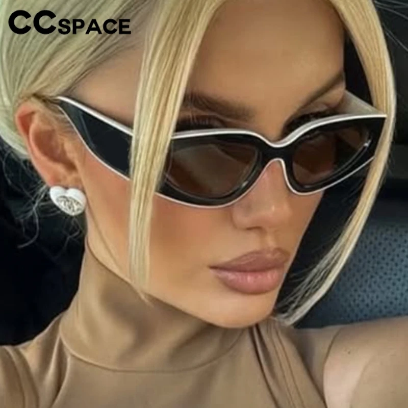 Vintage Übergroße Cat Eye Sonnenbrille 2025, Damenmode, Farbverlauf, Outdoor-Sonnenbrille, Retro, weiblich, Luxusmarke, Design, Brillen 802455