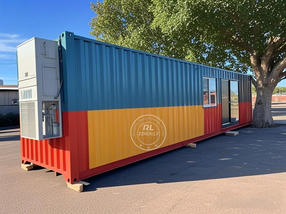 Recipiente móvel quadrado de 20 pés, edifícios de loja, designer de restaurante, quiosque de fast food, pré-fabricado, design de bar interno para venda