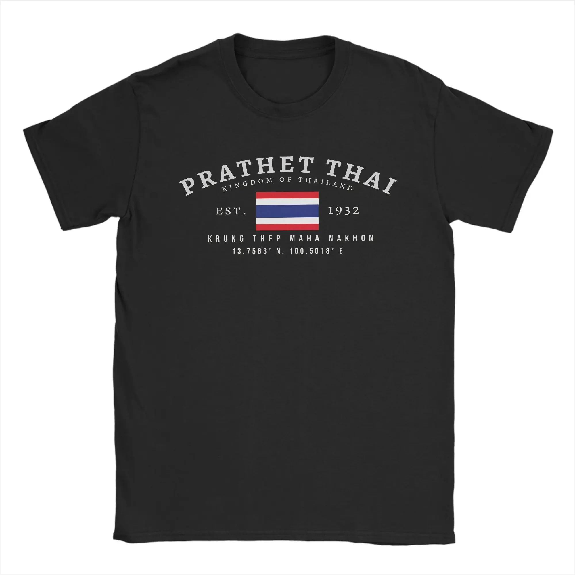 Thailand EST.1949 Krung Thep Maha Nakhon Capital T-Shirts Men Cotton Tees Crew Neck Short Sleeve T Shirt Plus Size Clothes