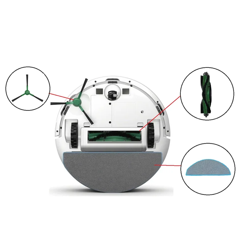 M04k 20 peças escova lateral principal filtro hepa esfregão para irobot roomba combo essencial/vac essencial y0112 acessórios para aspirador de pó