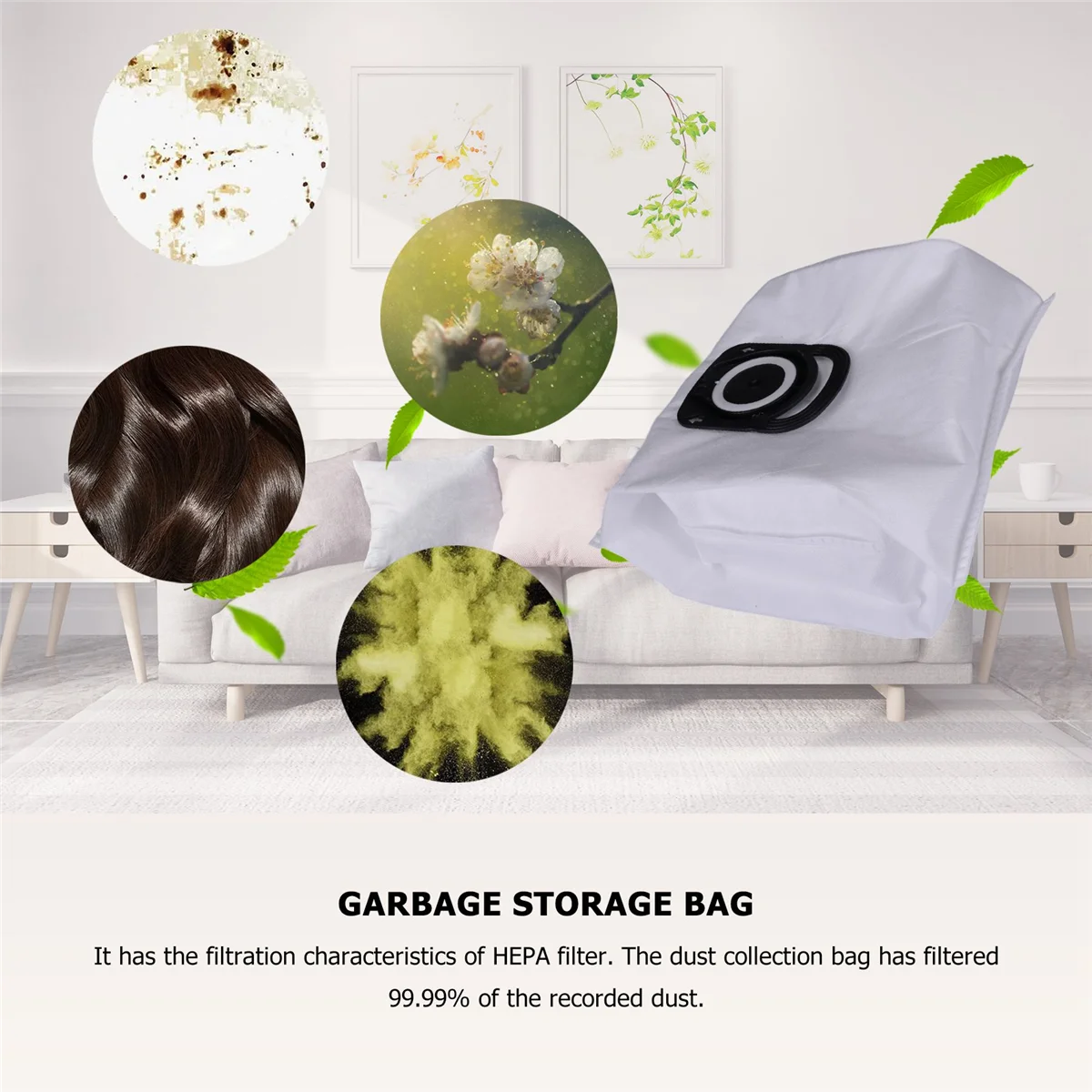 Bolsa de filtración de polvo para Rowenta ZR200720, higiene y cuidado de animales, antiolor, 10 piezas