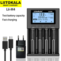 LiitoKala Lii-M4 Lii-PD4 Lii-402 Lii202 Lii-100 18650 charger suitable 26650 18500 21700 3.7V Li-ion 1.2V NiMH AA AAA Battery