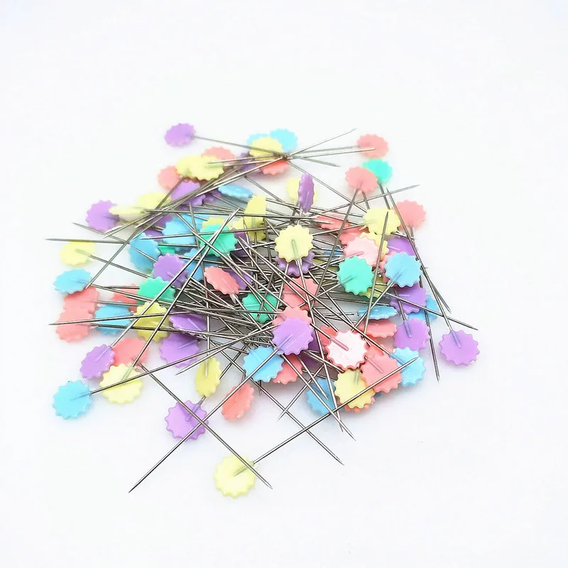 100Pcs Dressmaking Pins Embroidery Patchwork Pins Accessories Tools Sewing Needle DIY Sewing Accessories Stainless Steel