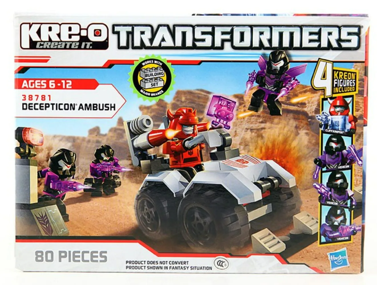ฮาสโบร เครโอ ทรานส์ฟอร์มเมอร์ส ดีเซ็ปติคอน แอมบัช ไมโคร ฟิกเกอร์ เซ็ต คลิฟจัมเปอร์ มิสบี 2012 เอชทีเอฟ 38781 สำหรับของขวัญวันเกิดคริสต์มาส
