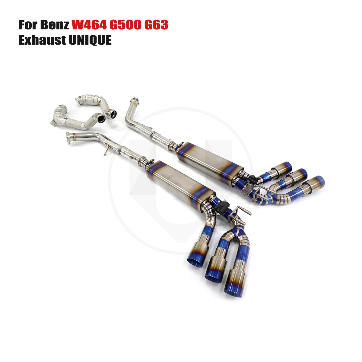 UNIQUE For 2020+ Benz G500 G550 G63 W464 performance valve titanium exhaust system  TC4 titanium alloy exhaust muffler