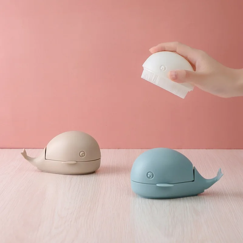 

Creative,cute little whale, laundry brush,shoe brush,household cleaning brush that does not shed hair and does not hurt clothes.