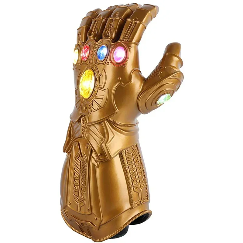 Infinity War Infinity Gauntlet Led Light Marvel Thanos Gloves Action Figure Cosplay Superhero Adult Child Toy Costume Party Gift