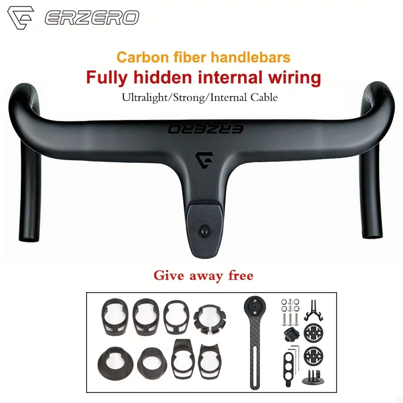 

Carbon fiber handlebars T1000 road bike bending handlebars with integrated bending handlebars Buy and give free computer mount