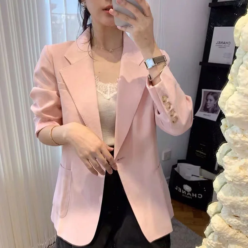 

Women's Casual Suit Set Two-Piece Set Commute Slimming Versatile Spring Autumn Faionable Workwear Comfortable Fit