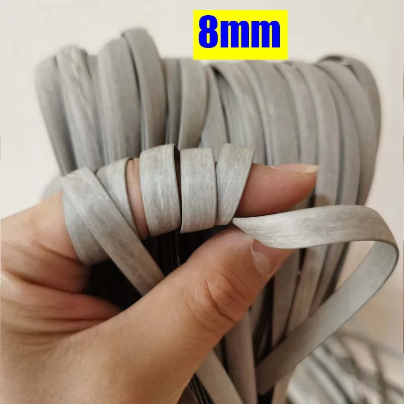 10 Meters Grey Color Flat Synthetic Rattan Cane Material For Knit Repair Chair Table Sofa Handmade Weaving Crafts Decoration