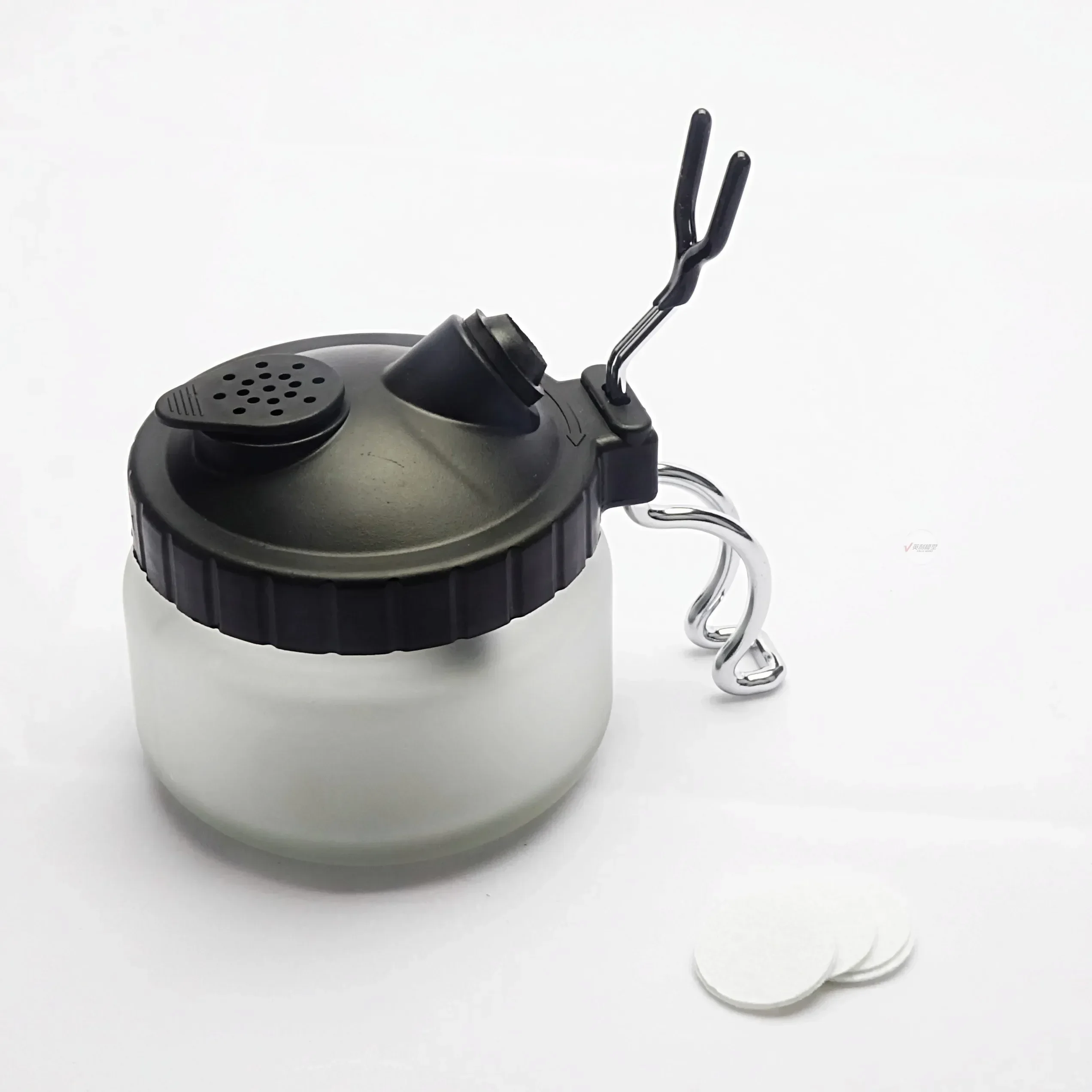 زجاجة تنظيف مسدس الرش HD-61 مع حامل معدني - وعاء تنظيف البخاخة لأدوات تجميع النماذج التي تصنعها بنفسك