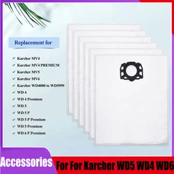 Replace Dust Bags For Karcher 2.863-314.0 KFI 357 KA 40 MV4 MV5 MV6 WD2 Plus WD3 WD3s WD4 WD5 SE4001 SE4002 Robot Vacuum Cleaner