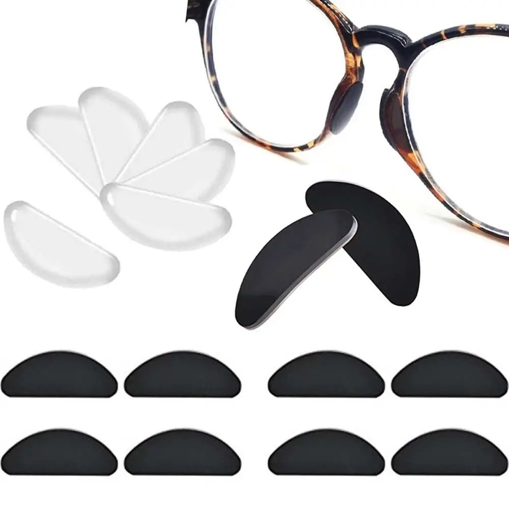 Children Adhesive Silicone For Women Men Transparent Eyeglasses Pads Korean Nose Pad Glasses Nose Stick Glasses Support