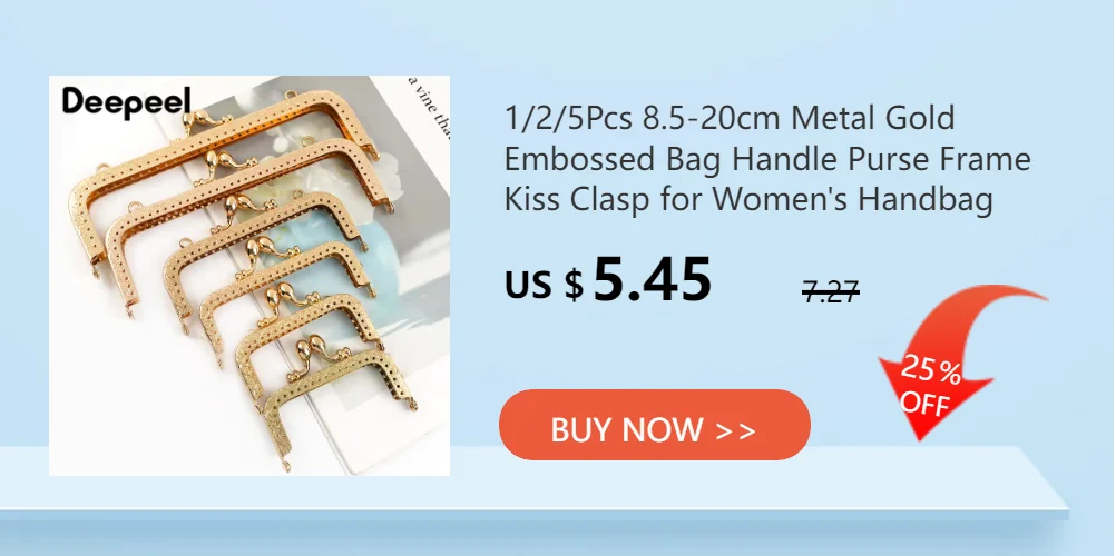 10Pcs 8.5-20cm Metal Internal Purse Frame Flex Bracket Kiss Clasp Lock Bag Closure for Sewing Handbag Craft Accessories