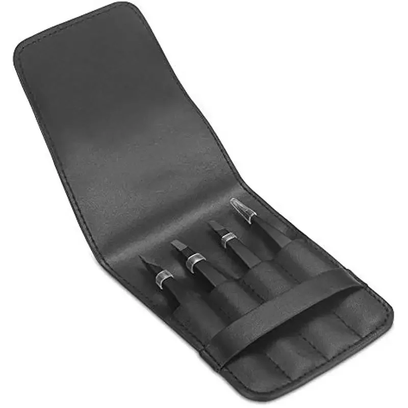 4pcs Hair Removal Tweezers For Men For Eyebrows Splinter And Ingrown Tweezers Professional Tool Great Precision For Facial Hair