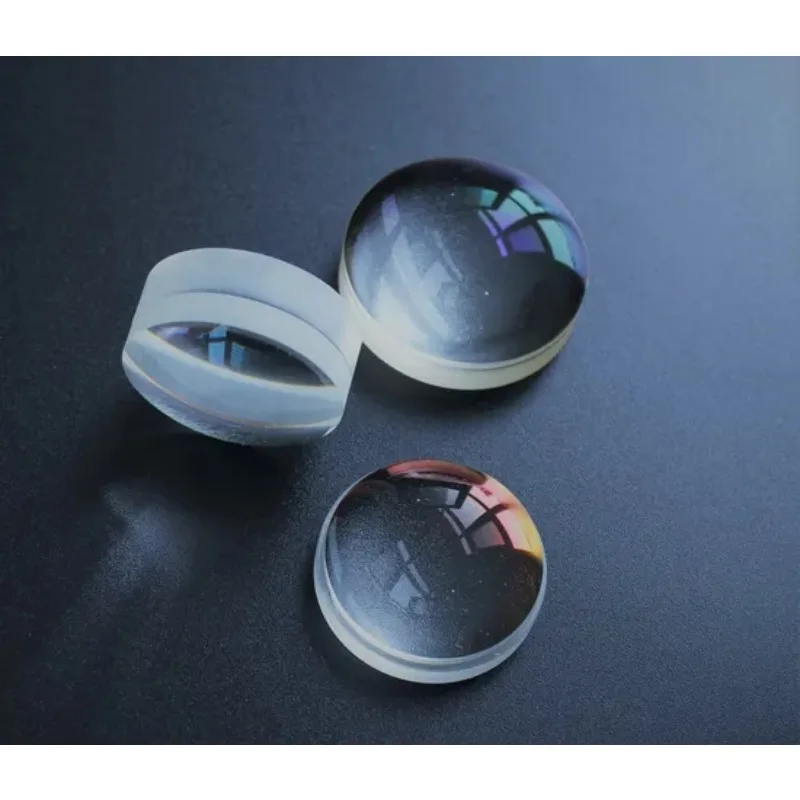 6mm Diameter Brackets with Quartz Plano-Convex Lens - High-Precision Focusing Pure White Glass Condenser for Optics Accuracy